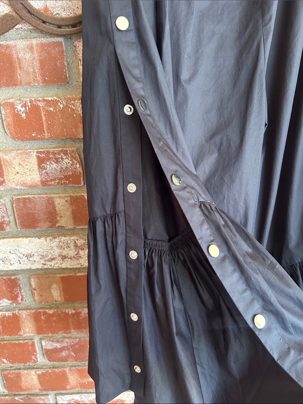 TIBI Ruffle Poplin Culottes In Black - Picture 9 of 11